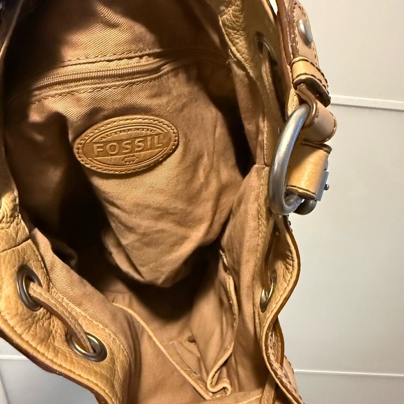 Fossil Maddox Canvas Drawstring Bucket Bag - Picture 7 of 8